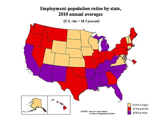 civilian pop rates states 2010