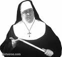 nun with ruler