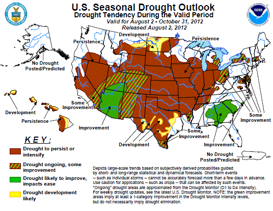 drought map 2012