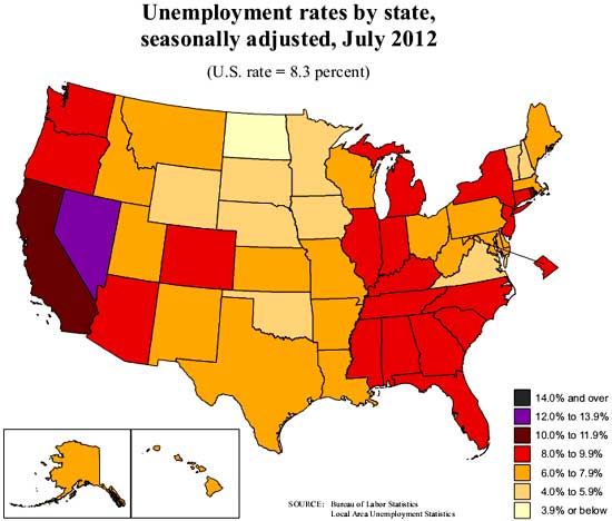 state umemployment map 07-12